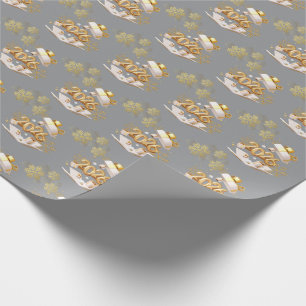 Modern Gold Holiday Gift Wrap