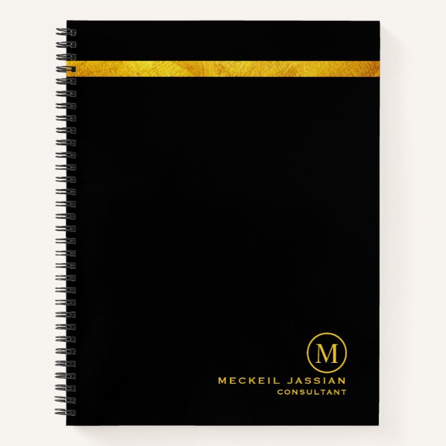 Modern Gold House Logo  Notebook (Front)