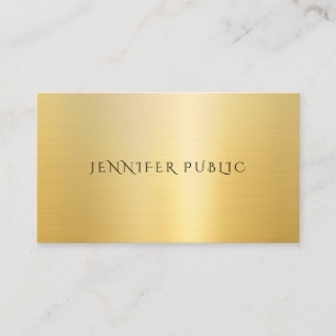 Modern Gold Look Professional Template Elegant Business Card