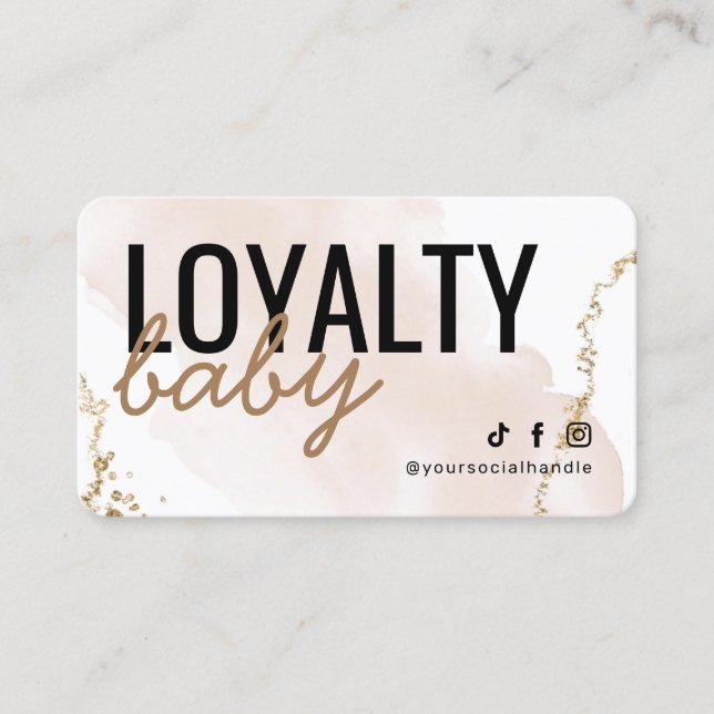 Modern Gold Loyalty Card (Front)