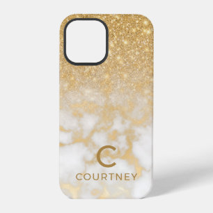 Modern Gold Marble iPhone 12 Pro Case