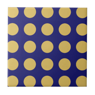 Modern Gold Midnight Blue Colour Plain Unique Tile