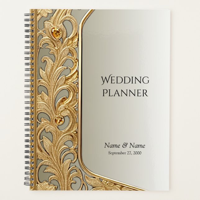 Modern Gold Ornate Planner (Front)