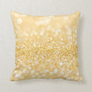 Modern Gold Sandy Glitter Cushion