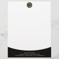 Modern Gold Scale of Justice Lawyer Attorney Legal