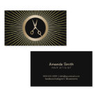 Modern Gold Scissor Hairdresser Hair Stylist Salon