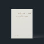 Modern Gold Script Boho Wedding Advice Card<br><div class="desc">Modern Gold Script Boho Wedding Advice Card. Click the personalise button to customise this design.</div>