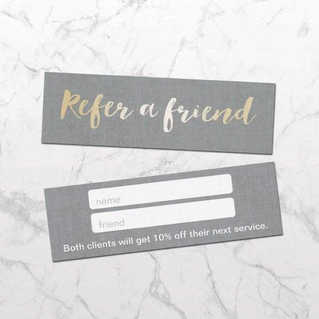 Modern Gold Script Elegant Silver Linen (Creator Uploaded)