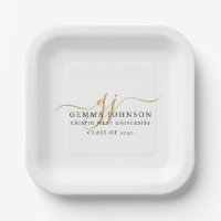 Modern Gold Script Minimalist Graduation