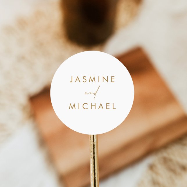 Modern Gold Script Wedding Envelope Seals (Creator Uploaded)