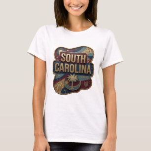 Modern Gold SOUTH CAROLINA Wearable Art T-Shirt