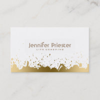 Modern Gold Splatter & White Life Couching