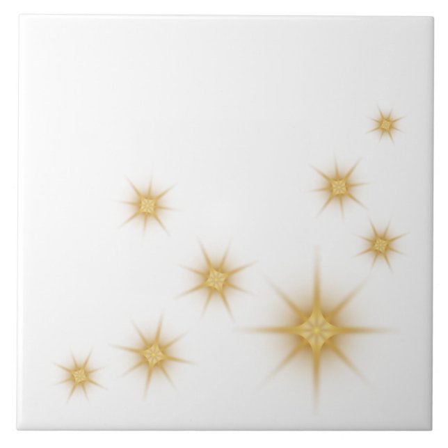 Modern Gold Starburst Tile (Front)