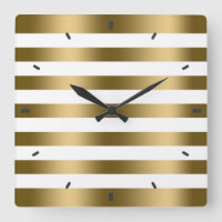 Modern Gold Stripes White Background