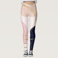 Modern Gold Strokes & Circles Minimal Pink Design