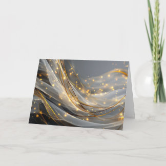 Modern Gold Swirl Greeting Card