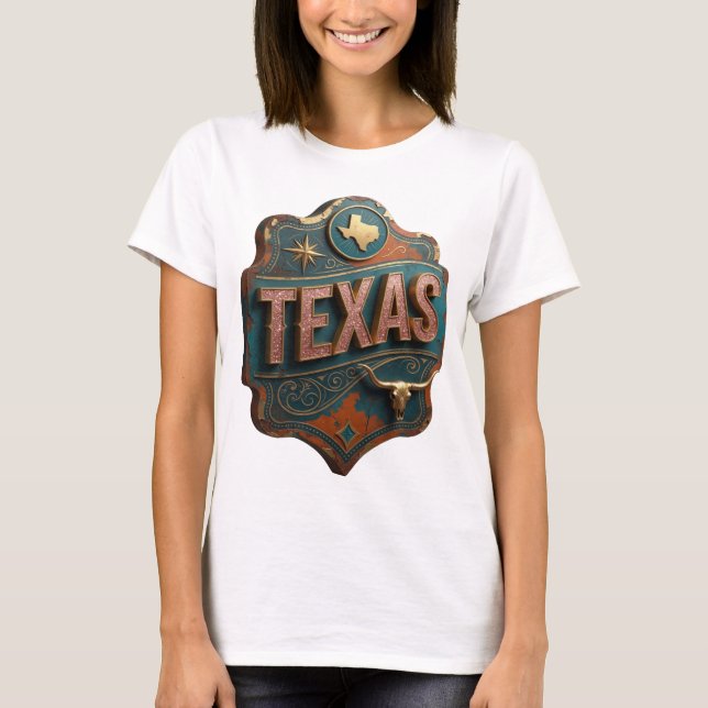 Modern Gold TEXAS Custom Tee (Front)