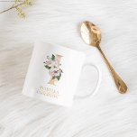 Modern Gold Watercolor Flower Letter I | Monogram  Coffee Mug<br><div class="desc">Modern Gold Watercolor Flower Letter I | Monogram</div>