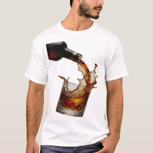 Modern Gold WHISKY SPLASH Quote Shirt