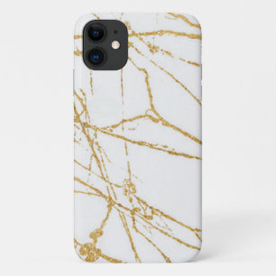 modern gold white Case-Mate Barely There iPhone Case