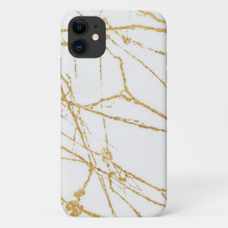 modern gold white Case-Mate Barely There iPhone Case