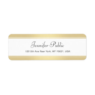 Modern Gold White Handwritten Script Elegant Clean