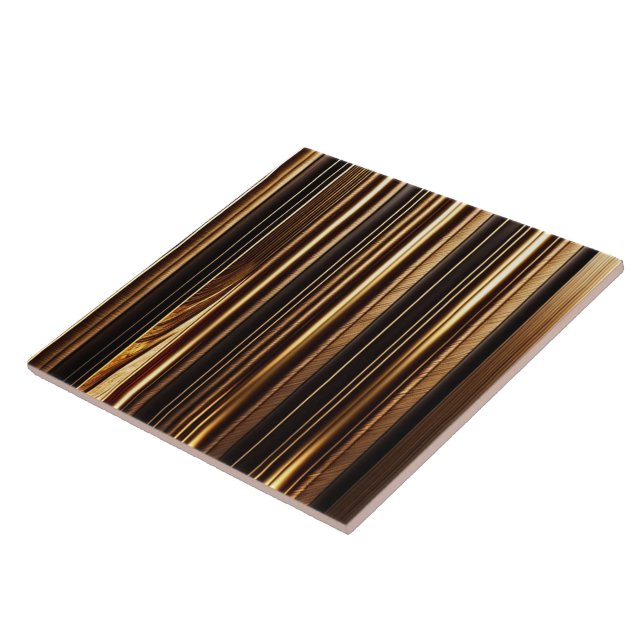 Modern Gold Wood Art Lamperia Collection Tile (Side)