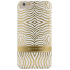 Modern Gold Zebra Stripes 2 White Background