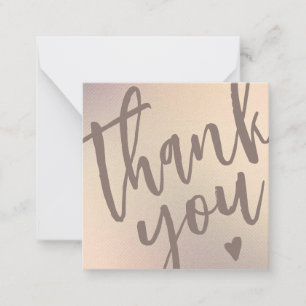 Modern Golden Glitter Business Thank You Insert Card