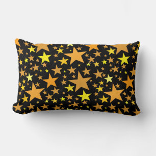 Modern Golden Stars Custom Throw Pillow