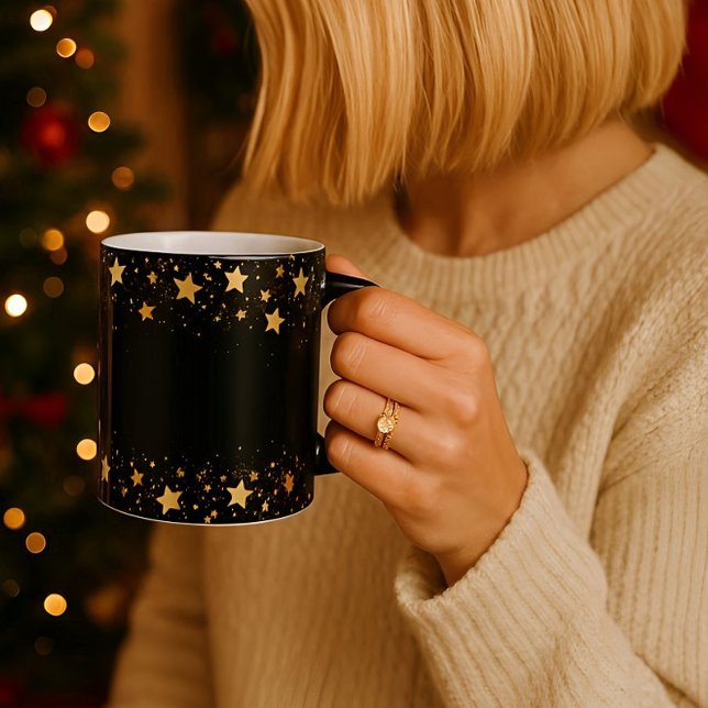 Modern golden stars MAGIC MUG (Creator Uploaded)