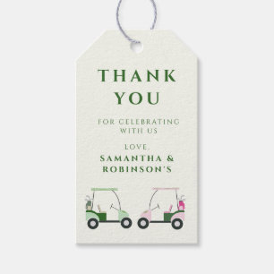 Modern Golf Baby Gender Reveal Par-tee Gift Tags