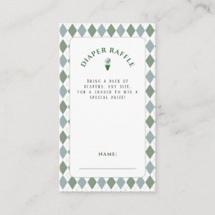 Modern Golf Baby Shower Enclosure Card