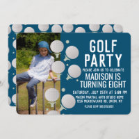 Modern Golf Balls Birthday Party Photo