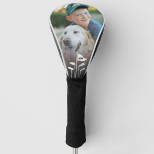 Modern Golf Clubs Create Your Own Initials Photo Head Cover