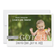 Modern Gotcha Day - Adoption Announcement