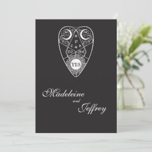 Modern Gothic Planchette Wedding Invitation