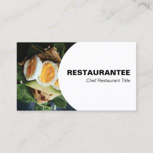 Modern Gourmet Chef Culinary Business Card