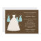 Modern Gowns Bridal Shower Invitation - Turquoise