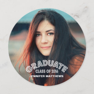 MODERN GRAD 2016 GRADUATION PARTY INVITATION