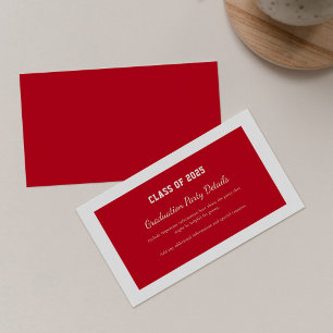 Modern Grad 2025 Grad Graduation Party Enclosure Card
