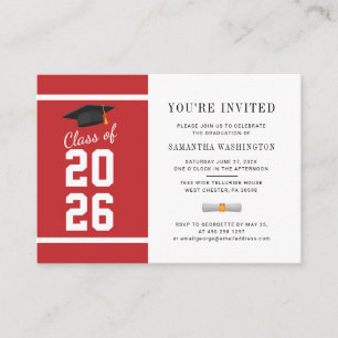 Modern Grad 2026 Photo Graduation Invitation