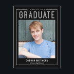 Modern Grad Editable Colour Graduation Postcard<br><div class="desc">Modern and stylish graduation announcement/invitation from Berry Berry Sweet Designs. Visit our design showroom at www.berryberrysweet.com for stylish stationery designs and personalised gifts!</div>