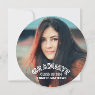 MODERN GRAD GRADUATION PARTY INVITATION