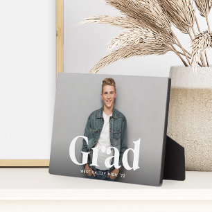 Modern Grad Overlay   Graduation Photo Horizontal Plaque