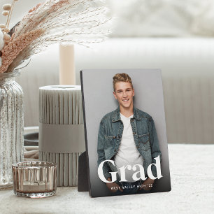 Modern Grad Overlay   Graduation Photo Vertical Plaque
