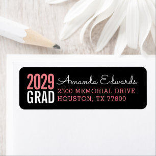 Modern Grad Personalised Return Address