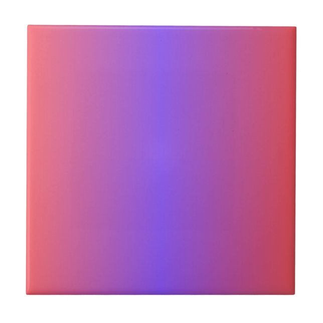 Modern gradient colours l Blue and red l Colourful Tile (Front)