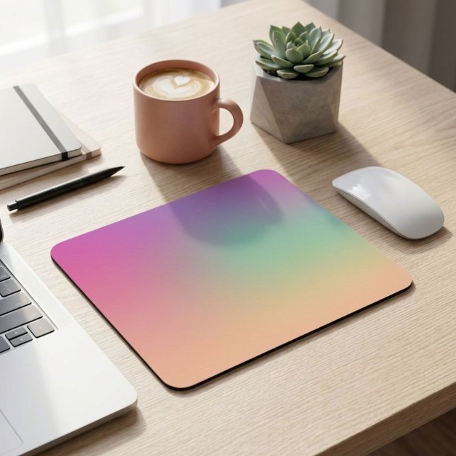 Modern Gradient Mouse Pad Pink Green Yellow (Creator Uploaded)