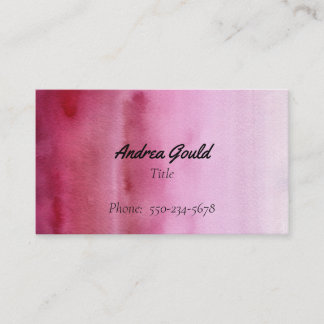 Modern Gradient Raspberry Pink Business Card
